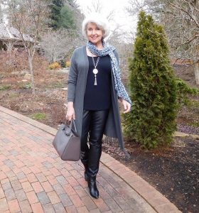 How To Wear Leather Leggings - SusanAfter60.com