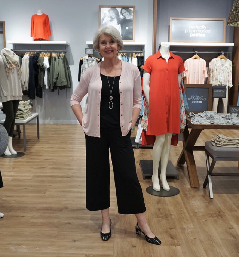 J.Jill Wearever Collection Refined Woven Trousers Black size 18