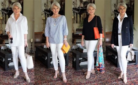 White Jeans and a Blazer - SusanAfter60.com