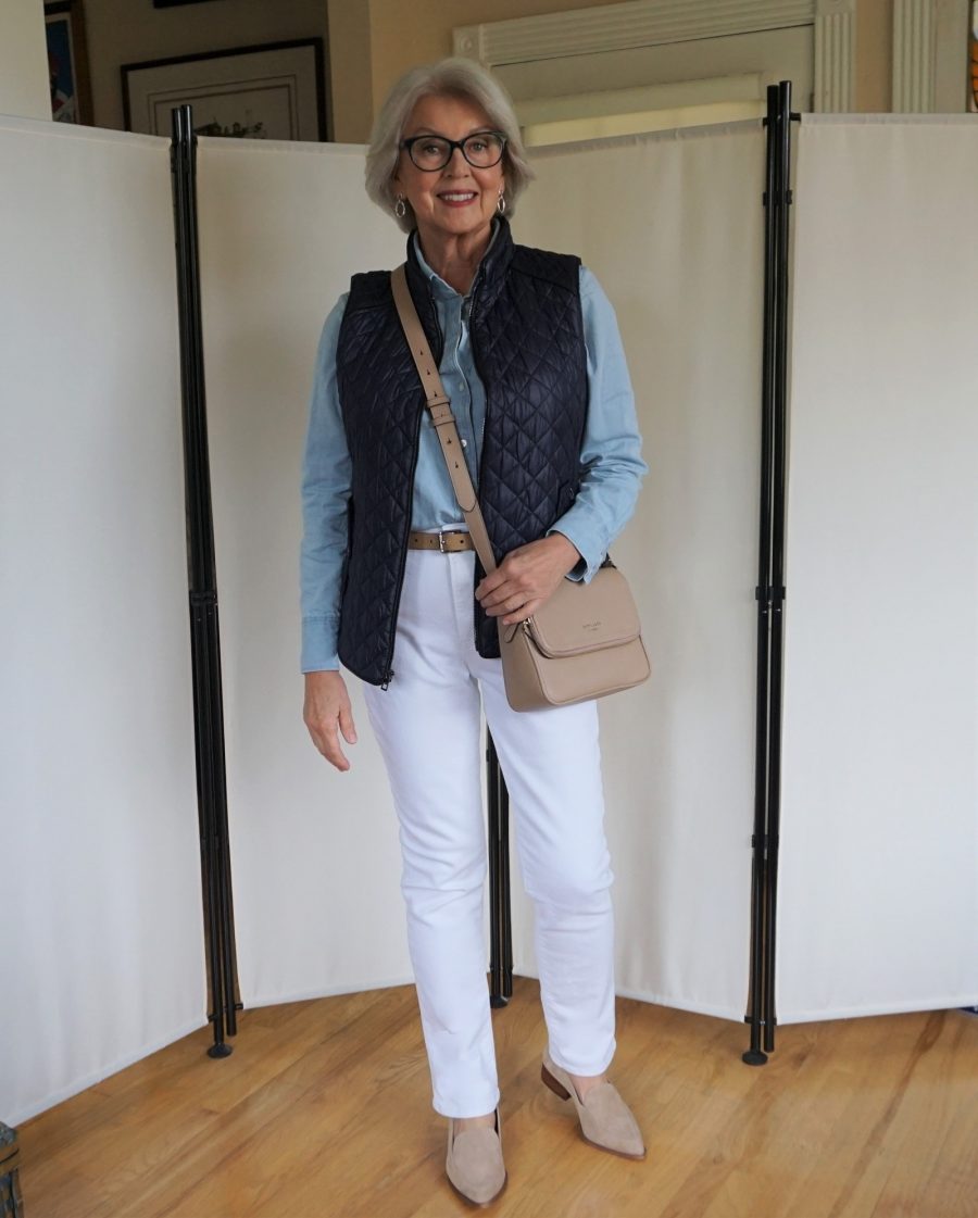 Denim Shirt Styling - SusanAfter60.com