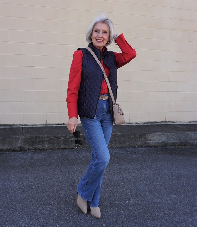 Navy and Red - SusanAfter60.com