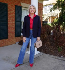 Navy and Red - SusanAfter60.com